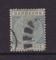 BARBADOS  - 1892-96 Queen Victoria 4d Used As Scan - Barbados (...-1966)