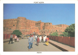 INDE - Vue Générale Du Fort D'Agra - Colorisé - Carte Postale - India