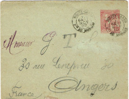 MONACO ENTIER POSTAL STATIONERY PRET A POSTER CAD MONTE CARLO PRINCIPAUTE NOV 1892 US COURANT - Storia Postale