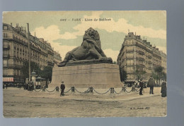 CPA - 75 - Paris - Lion De Belfort - Colorisée - Animée - NC - Statues