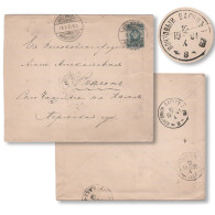 Russia 1902 Cover Railway TPO N.219 PERM - KOTLAS ( Scarce ) From Finland To Kama - Lettres & Documents