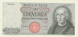 ITALY   5000 Lire  1970   P-98  AU - 5000 Liras