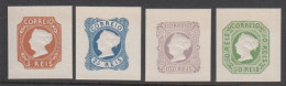 1853. PORTUGAL. Maria II Complete Set With 5, 25, 50 And 100 REIS Imperforated Reprints ... (Michel 1-4 ND D) - JF539212 - Nuevos