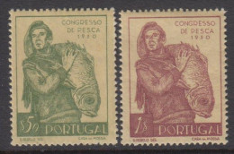 1951. PORTUGAL. Fishing Conference. Complete Set With 2 Stamps. Never Hinged. Beautiful Q... (Michel 760-761) - JF539236 - Ungebraucht