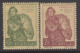 1951. PORTUGAL. Fishing Conference. Complete Set With 2 Stamps. Never Hinged. Beautiful Q... (Michel 760-761) - JF539237 - Unused Stamps