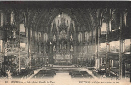 CANADA - Montréal - Église Notre Dame - Le Nef - Carte Postale Ancienne - Montreal
