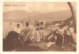 ITALIE - Napoli - Sorrento - Panorama Et Tarentelle - Carte Postale Ancienne - Napoli (Naples)