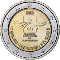 Belgique, 2 Euro, Déclaration Des Droits De L'Homme, 2008, Bruxelles, SUP - Belgique