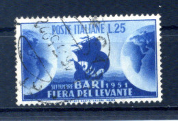 1951 Repubblica Italia SET USATO 15° Fiera Del Levante A Bari - 1946-60: Usati
