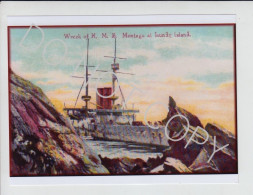 15. EM01. One Lundy Island HMS Montague/Montagu Warship Produced By Emerald Retirment Sale Price Slashed! - War, Military