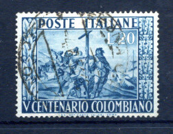 1951 Repubblica Italia SET USATO Cristoforo Colombo - 1946-60: Oblitérés