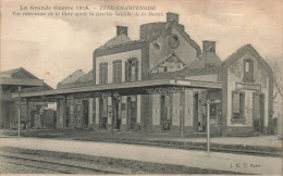 MILITARIA - Fère Champenoise - Vue Intérieure De La Gare Après La Terrible Bataille De La Marne - Carte Postale Ancienne - Guerre 1914-18