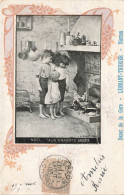 ENFANTS - Noël - Aux Enfants Sages - Bazar De La Gare - Carte Postale Ancienne - Grupo De Niños Y Familias