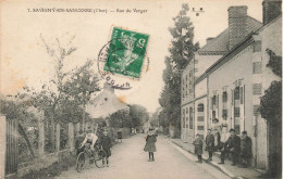 FRANCE - Savigny En Sancerre (Cher) - Rue Du Verger - Animé - Enfant à Vélo - Carte Postale Ancienne - Otros & Sin Clasificación