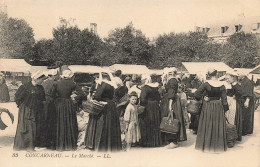 FRANCE - Concarneau - Le Marché - Carte Postale Ancienne - Concarneau