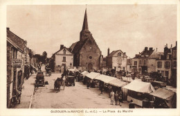 FRANCE - Ouzouer Le Marché (L Et C) - La Place Du Marché - Animé - Carte Postale Ancienne - Andere & Zonder Classificatie