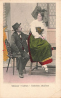 FOLKLORE - Costumes - Costumes Alsaciens - Carte Postale Ancienne - Kostums