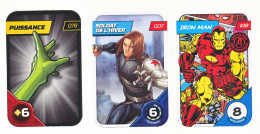 3 CARTES MARVEL - Marvel