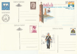 LOTTO 4 INTERI POSTALI NUOVI SAN MARINO (KP389 - Postal Stationery