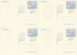 SERIE INTERI VATICANO COSTITUZIONE STATO FDC (KP432 - Postal Stationeries