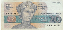 BANCONOTA BULGARIA 20 1991 VF (KP1804 - Bulgarien