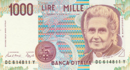 BANCONOTA 1000 L MONTESSORI ITALIA UNC (KP1819 - 2.000 Lire