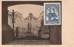 CARTOLINA TIPO MAXIMUM CARD VATICANO 1956  (KP500 - Cartes-Maximum (CM)