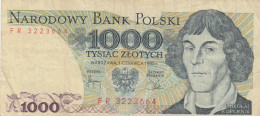 BANCONOTA POLONIA 1000 1982 VF (KP892 - Pologne