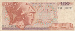 BANCONOTA GRECIA 100 DRACME VF (KP871 - Griekenland