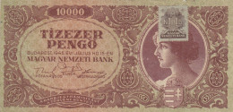 BANCONOTA UNGHERIA 1945 10000 VF (KP783 - Hungría