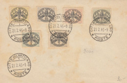 SERIE VATICANO 1945 SEGNATASSE ANNULLO VATICANO 1946 (KP590 - Used Stamps
