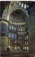 TURQUIE - Istanbul - Intérieure De La Mosquée Bleue - Colorisé - Carte Postale - Turquie