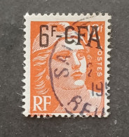 REUNION CFA FRANCE 1949 MARIANNE YVERT N 299 - Usati