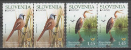 Slovenia 2019 (Mi 1367.68) - Panurus Biarmicus And Ardea Purpurea - Konvolute & Serien