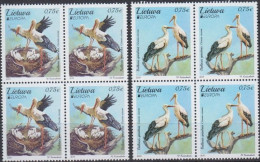 Lietuva 2019 (Mi 1310 E 1311 - White Stork (Ciconia Ciconia) - Konvolute & Serien