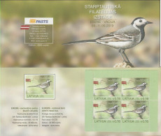 Latvia 2019 (Mi 1072DHB) - White Wagtail (Motacilla Alba) - Colecciones & Series