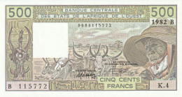 WEST AFRICAN STATES  BENIN 500 FRANCS  1982   P-206B D  UNC - États D'Afrique De L'Ouest