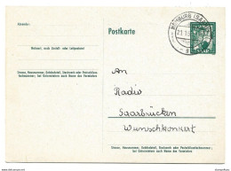 52 - 34 - Entier Postal Envoyé De Homburg - Enteros Postales