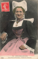 FOLKLORE - Jeune Fille De Pont-Aven - Toilette Du Dimanche - Carte Postale Ancienne - Kostums