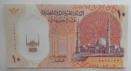 10 Pounds Egypt  First Perfix Polymer Tarek Amer [Circulated]  (Egypte) (Egitto) (Ägypten) (Egipto) (Egypten) - Egypte