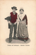 FOLKLORE - Costumes - Alsacien Et  Lorraine - Carte Postale Ancienne - Trachten
