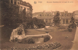 BELGIQUE - Liège - Monument  Montefiore Et La Gare Du Palais - Carte Postale Ancienne - Liege