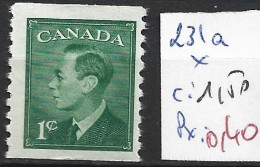 CANADA 231a * Côte 1.50 € - Ungebraucht