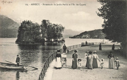 FRANCE - Annecy - Promenade Du Jardin Public Et L'île Des Cygnes - Carte Postale Ancienne - Annecy