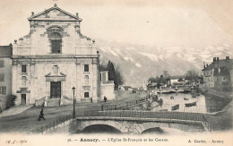 FRANCE - Annecy - L'église Saint François Et Les Canaux - Carte Postale Ancienne - Annecy