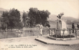 FRANCE - Annecy - Lac D'Annecy - île Des Cygnes Et Cadran Solaire Du Jardin Public - Carte Postale Ancienne - Annecy