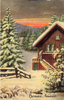 FETES ET VOEUX - Nouvel An - Une Petite Maison Dans La Neige - Colorisé - Carte Postale Ancienne - Nouvel An