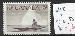 CANADA 278 * Côte 0.80 € - Neufs