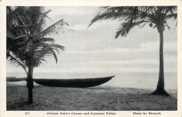 Ghana - Gold Coast Native Canoes And Coconut Palms - Ghana - Gold Coast