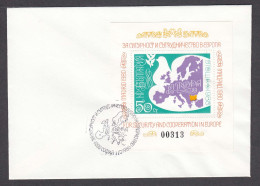 Bulgaria 1980 - KSZE: Peace Dove, Mi-Nr. Bl. 106, FDC, Letter With Special Cancelation - FDC